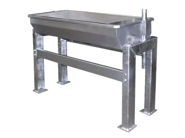 Edelstahl Kipptränke 2,0m Heizung 200W, zur Bodenmontage Must-Have