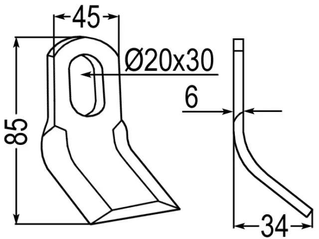Markenware Y-Messer zu Seppi