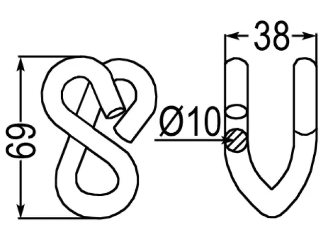 Schäkel zu Epoke/Rasant/Turner Neu