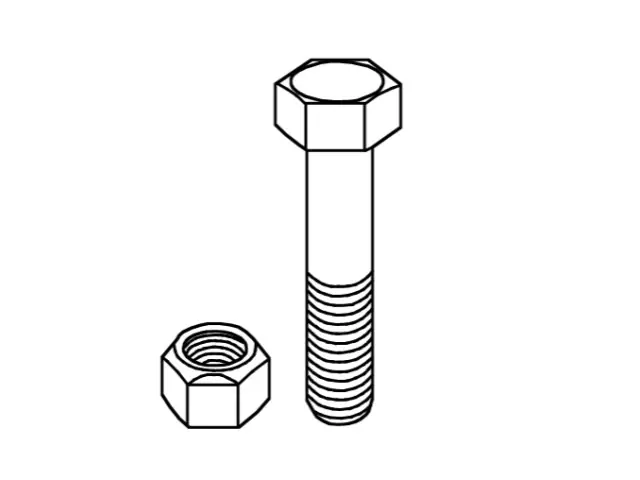 Online Kaufen Schraube mit Sicherungsmutter - M12x1,75 - 8.8 zu