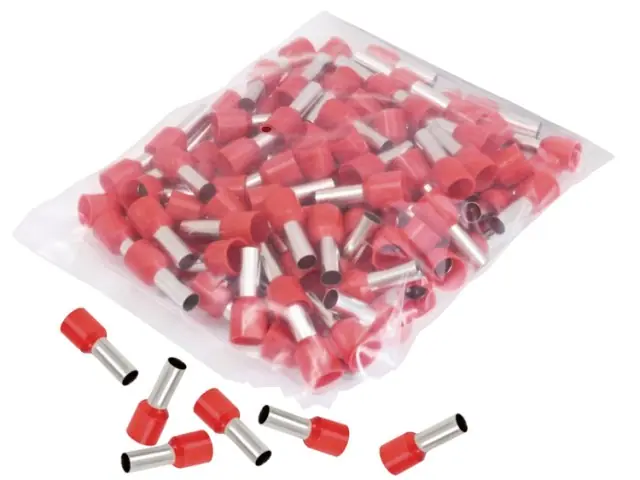 Sofort Bestellen Aderendhülsen 12mm rot bis 10,0mm² 100 Stk