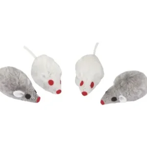 Echt Maus grau/weiß 5 cm