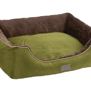 Kuschelbett Samuel grün/dunkelgrau 60x50x17 cm Direkt Vom Hersteller