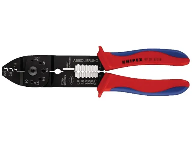 Schnäppchen Crimpzange Knipex Unisolierte offene Steckverb. 0.5-2.5mm² 230mm