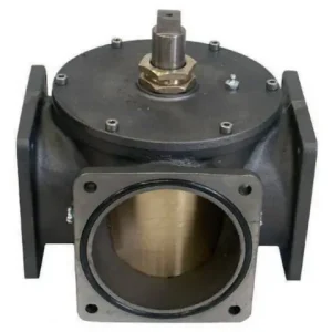 Dreiwegehahn 4" mit Flansch 150x150 L= 232mm Echt