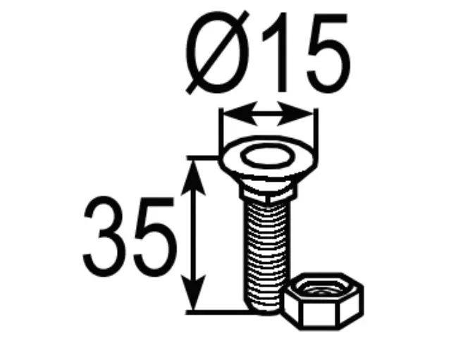 Pflugschraube 3/8" UNF Wochenendangebot