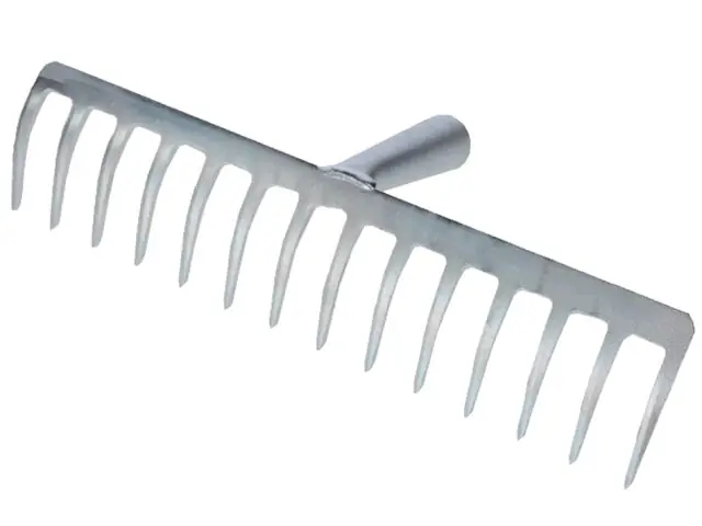 Stahlrechen 36cm 14 Zinken Preisknaller