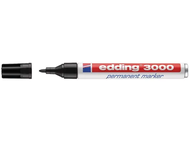 Edding 3000 Permanentmarker schwarz Solange Der Vorrat Reicht