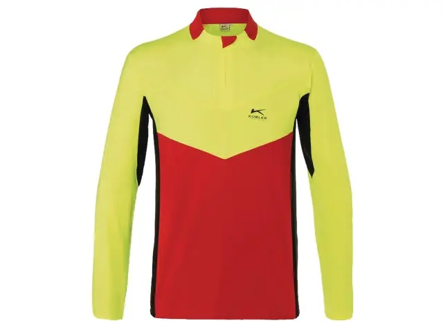 KÜBLER FOREST Funktionsshirt langarm XL rot/warngelb Abverkauf