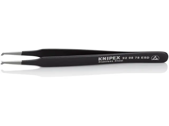 Sonderaktion KNIPEX SMD-Präzisionspinzette ESD Edelst 92 08 78 ESD
