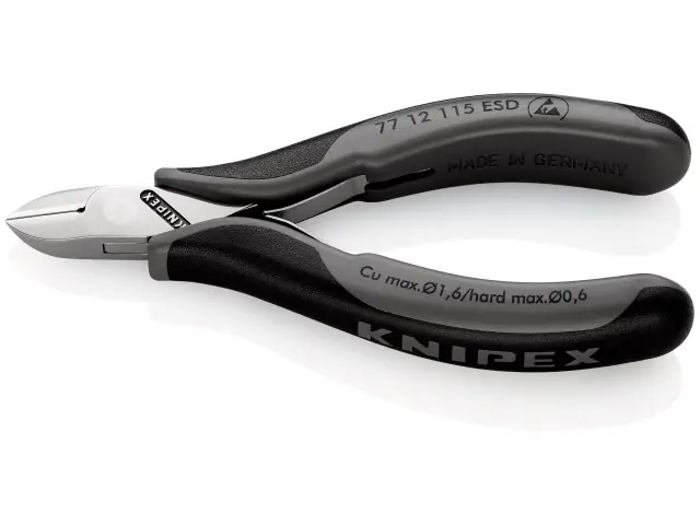 Echt KNIPEX Elektronik-Seitenschneider ESD 77 12 115 ESD
