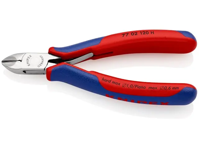 Geprüft KNIPEX Hartmetall-Elekt.-Seitenschneider 77 02 120 H