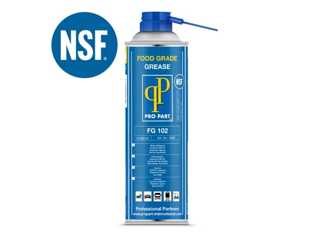 PROPART Chemischer Food Grade Grease Spray FG 102 NSF 500 ml Begrenztes Angebot