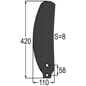 Neue Ware Randleitblech re. zu Horsch 34182700