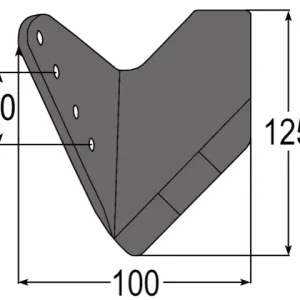 Flügelschare li. 4-Loch zu Horsch 00311180 Diamant Expressversand