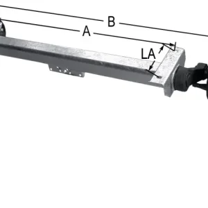 Achse PKW Anh. KNOTT gebr. 1670mm 1500kg (112x5) 417179.003, 417179003 Sale