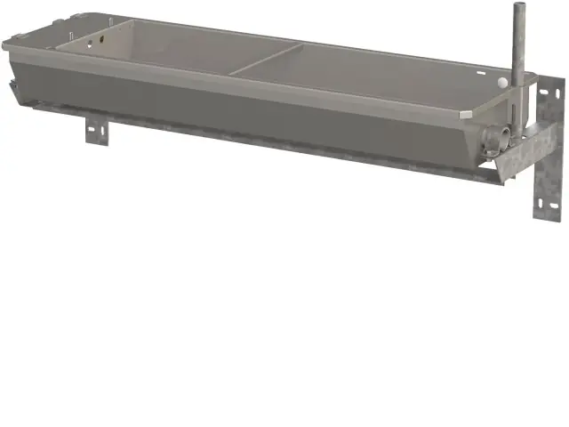 Must-Have Edelstahl Kipptränke 70L 2m, Wandmontage