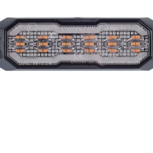 LED Flasher flat Rückfahrleuchte - Warnleuchte 12V-24V 42 LED 16 Blinkmuster Rückfahr - orange Neue Kollektion