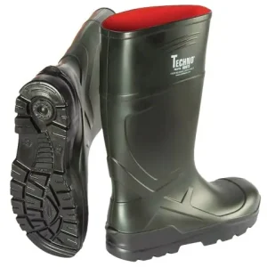 Schnäppchen PU-Stiefel-Techno Gr. 44 grün S5