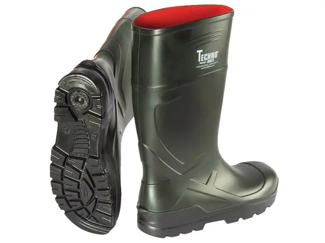 Schnäppchen PU-Stiefel-Techno Gr. 44 grün S5