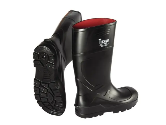 Neue Kollektion PU-Stiefel-Techno Gr. 44 schwarz S5