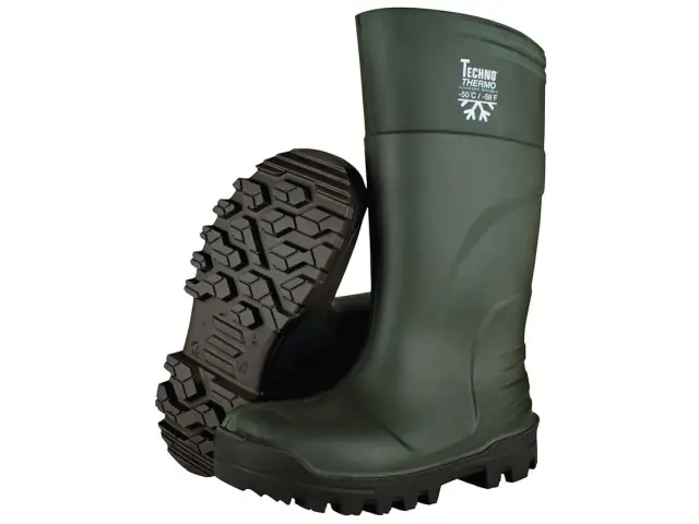Preis Gesenkt PU-Stiefel Techno-Thermo Gr. 44 grün S5