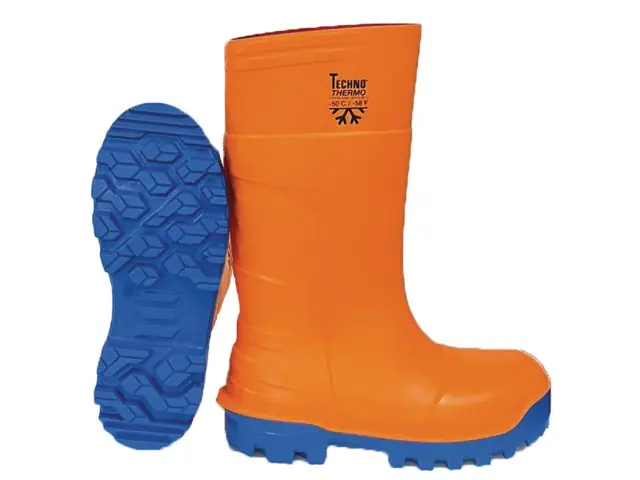 Rabatt PU-Stiefel Techno-Thermo Gr. 46 orange S5