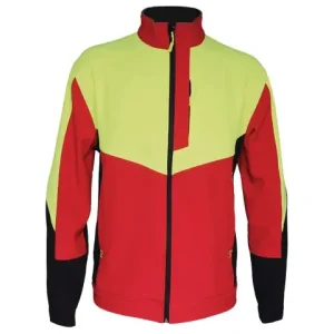 Top-Seller Solidur Softshell Jacke ODON rot/gelb Gr 2XL
