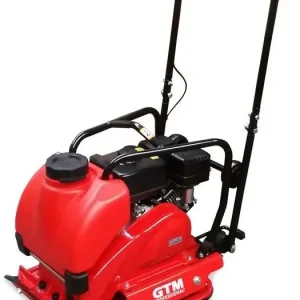 Sonderaktion GTM Professional Benzin-Rüttelplatte GTPC540M inkl. Gummimatte und Fahrwerk -