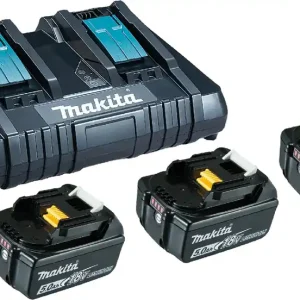 Direktkauf Makita Akku Power Source Kit Li 18,0V mit 3 x Akku 5 Ah und Doppelladegerät
