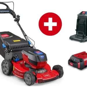 Toro Akku-Rasenmäher eRecycler eS55AST 55 cm Rasenmäher - Set mit 6 Ah Akku und Ladegerät Heißes Angebot