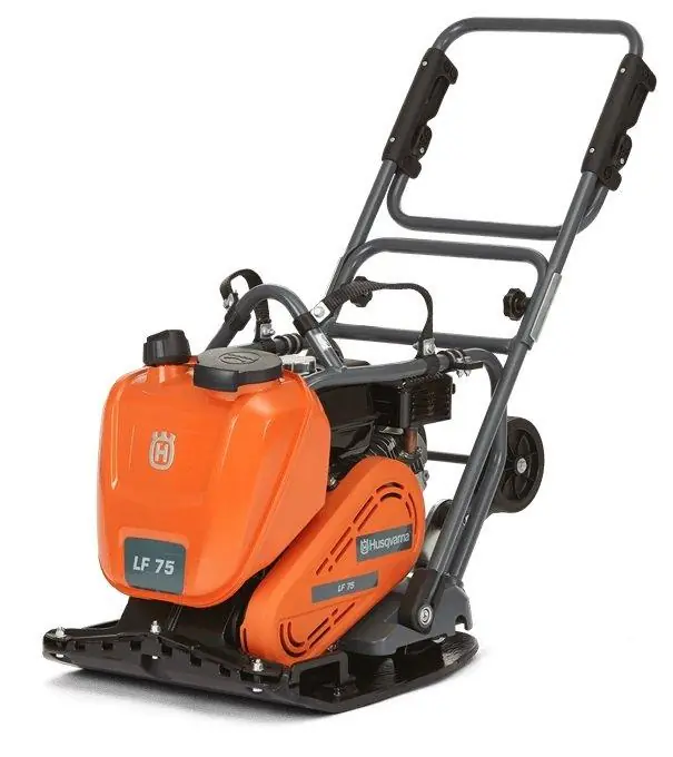 Expressversand Husqvarna Rüttelplatte LF 75 LAT 420 mm mit Wassertank und Transporträdern