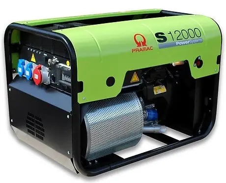 Pramac Benzin-Stromerzeuger (AVR 2-fach INenn) S 12000 - PD123TH200I Iso/Großtank Markenware