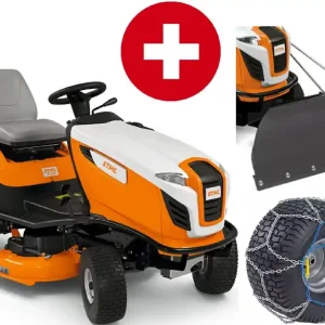 STIHL Rasentraktor RT 5097 Winterpaket mit Schneeschild und Schneeketten Nur Heute