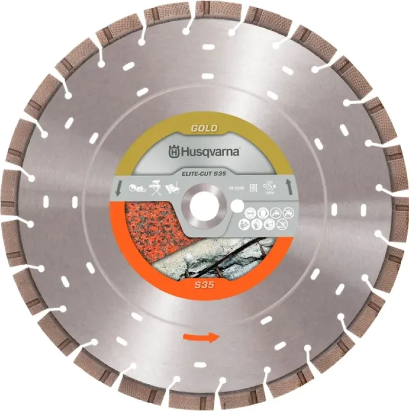 Husqvarna Trennscheibe ELITE-CUT S35 350 15 25.4/20 Leistungsgrad Gold Expressversand
