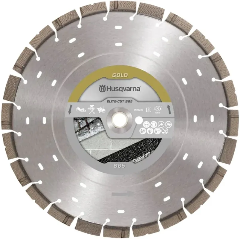 Versand Am Gleichen Tag Husqvarna Trennscheibe ELITE-CUT S65 350 15 25.4/20 Leistungsgrad Gold