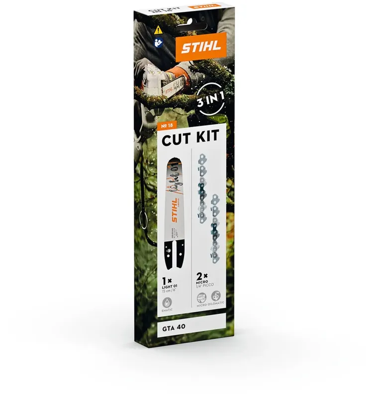 Neu STIHL Sägeketten-Führungsschienen-Set Cut Kit 18