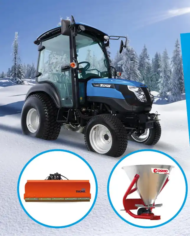 Neu Im Sortiment Solis Kompakttraktor 26 HST mit Winterpaket 3