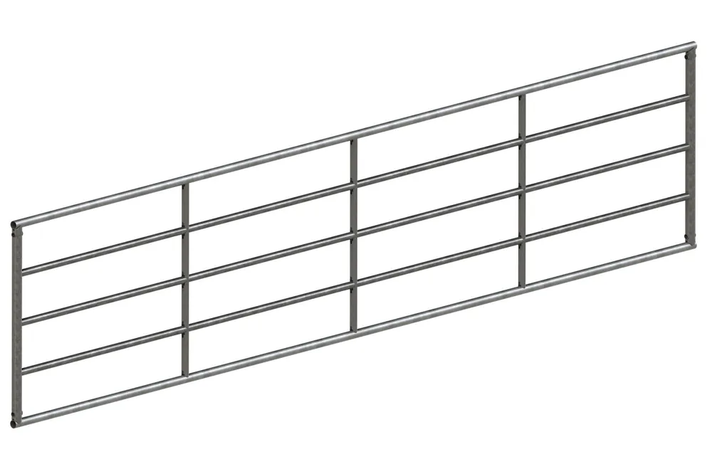 Abverkauf Feststehendes Weidetor verzinkt, 110 cm, 2,0 m lang