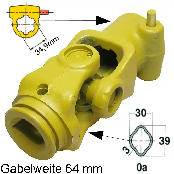 Abverkauf Benzi Kreuzgelenk L01, komplett p.f. Walterscheid