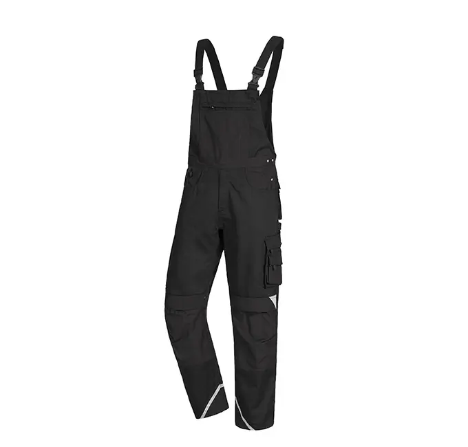 Ausverkauf Latzhose Motion Tex Plus, Schwarz, Gr. 56
