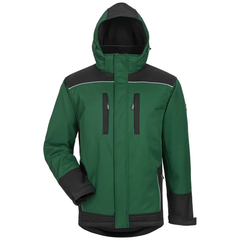 Winter-Softshelljacke Argos, Grün-Schwarz, Gr. M (50/52) Preisknaller