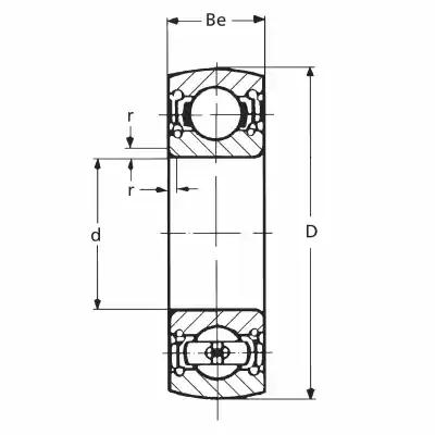 Für Gehäuse CS204LLU Rillenkugellager Must-Have