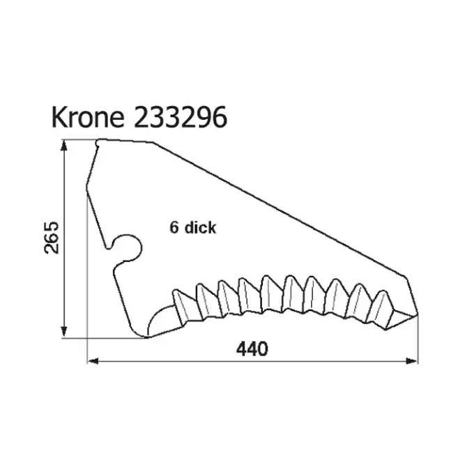 Rabatt Ladewagenmesser p. f. Krone? 332.960.0