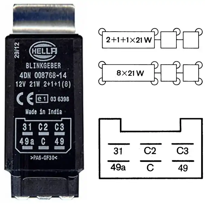Bestseller Blinkgeber 12 Volt, 8 x 21Watt