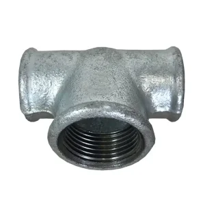 Fitting verzinkt, T-Stück 90°, 3/4" x 1/2" x 3/4", 3 x IG Schnäppchen