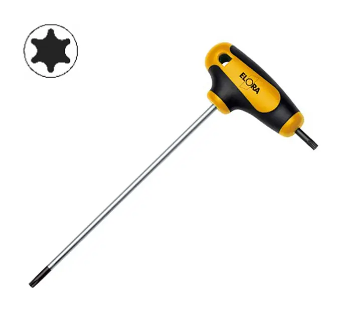 Zertifiziert 2K-Torx-Schraubendreher mit Seitenabtrieb, Gr. 15