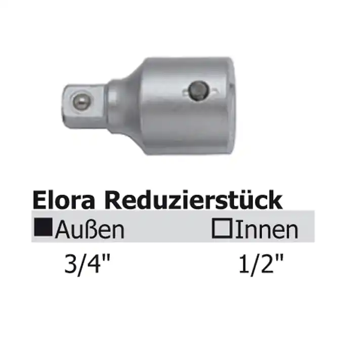 Neu Verbindungsstück / Reduzierstück 3/4" außen, 1/2" innen