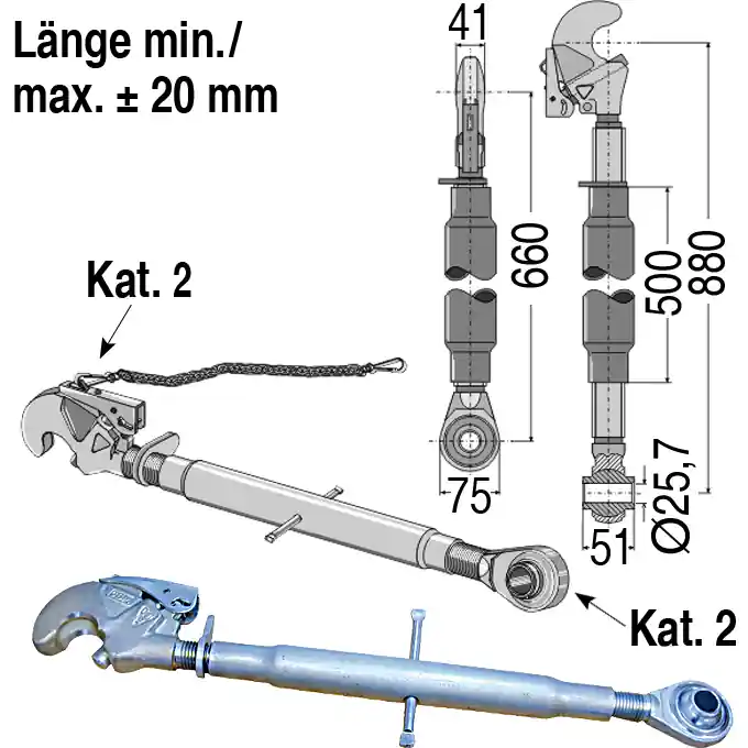 Wochenendangebot Oberlenker Kat. II