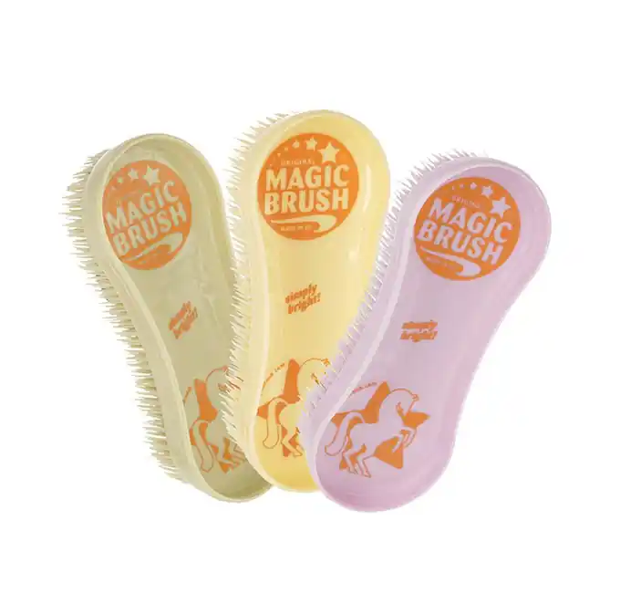 Echt Pferdebürsten-Set "Magic Brush", Wildberry recycled